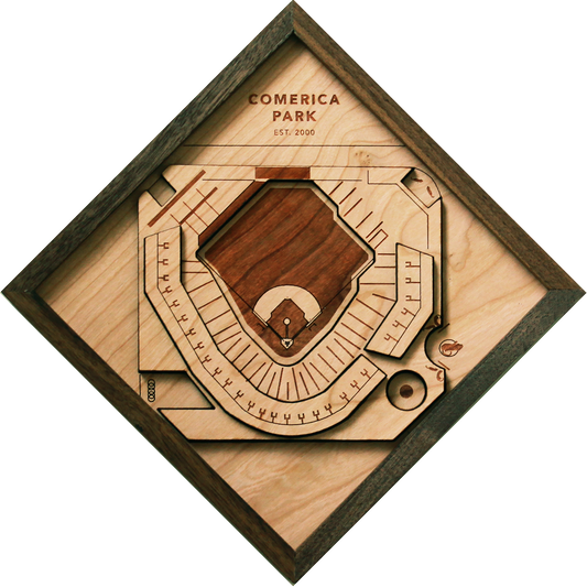 Comerica Park - Ballpark Diamond by Stadium Graph - 1