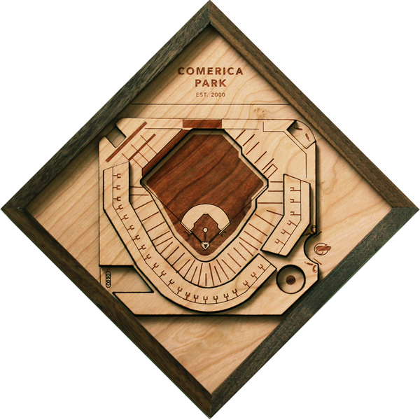 Comerica Park - Ballpark Diamond by Stadium Graph - 1