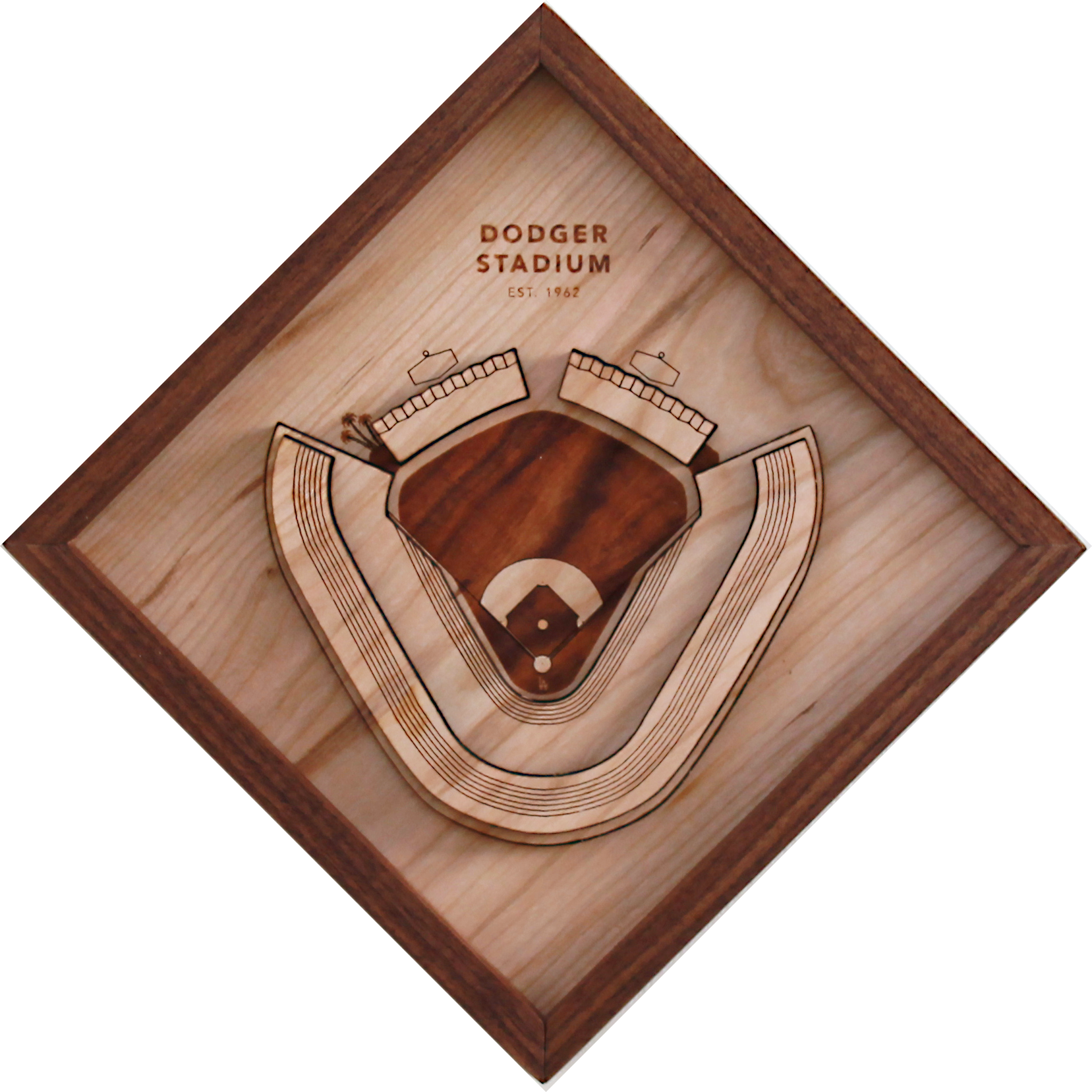 Dodger Stadium - Ballpark Diamond by Stadium Graph - 1