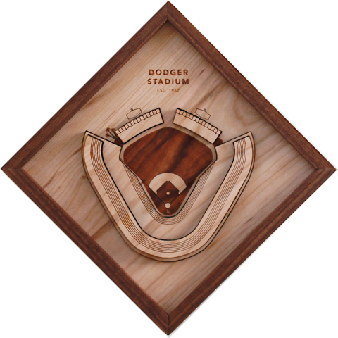Dodger Stadium - Ballpark Diamond by Stadium Graph - 1