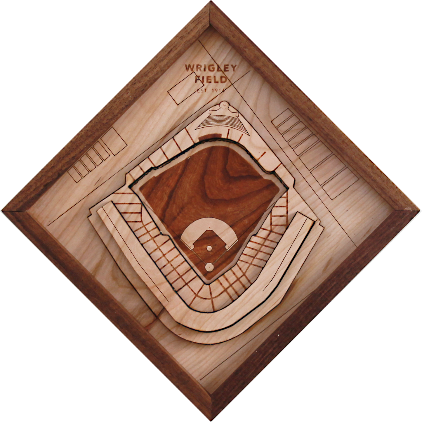 Wrigley Field - Ballpark Diamond by Stadium Graph - 1